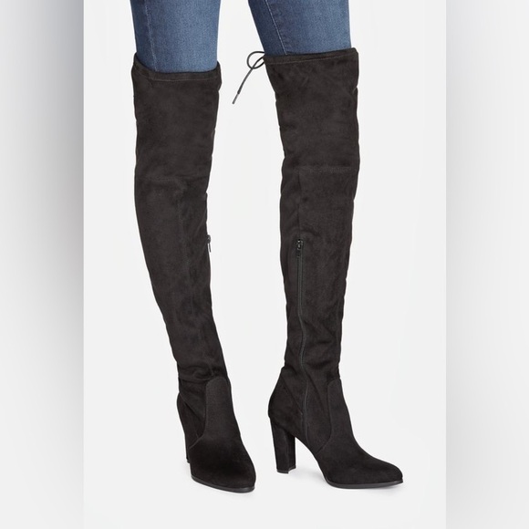 Justfab • Signy Faux Suede Over the Knee Boots - Picture 1 of 9